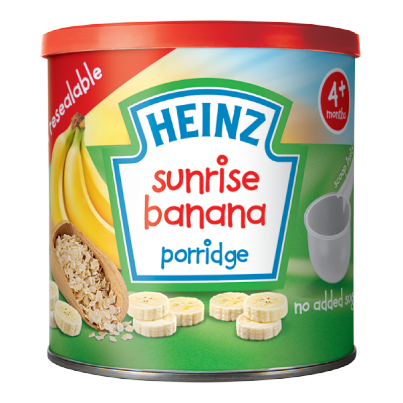 Heinz baby porridge sales banana