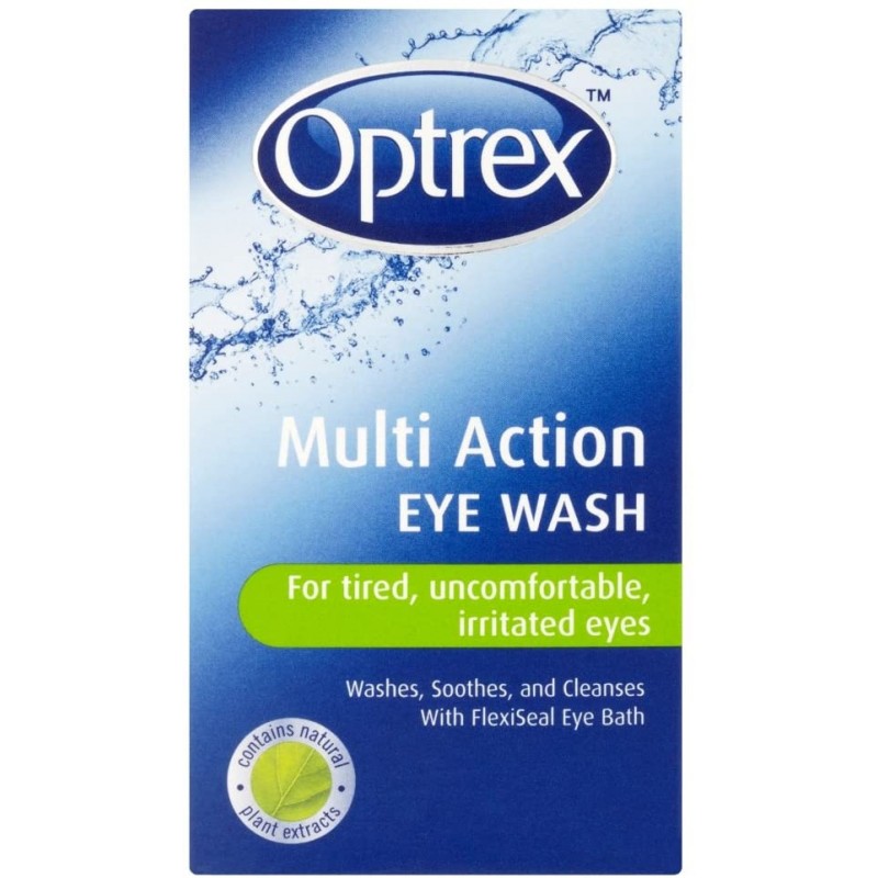 Optrex Multiaction Eye Wash With Eye Bath 100ml By Optrex - Fast Track 